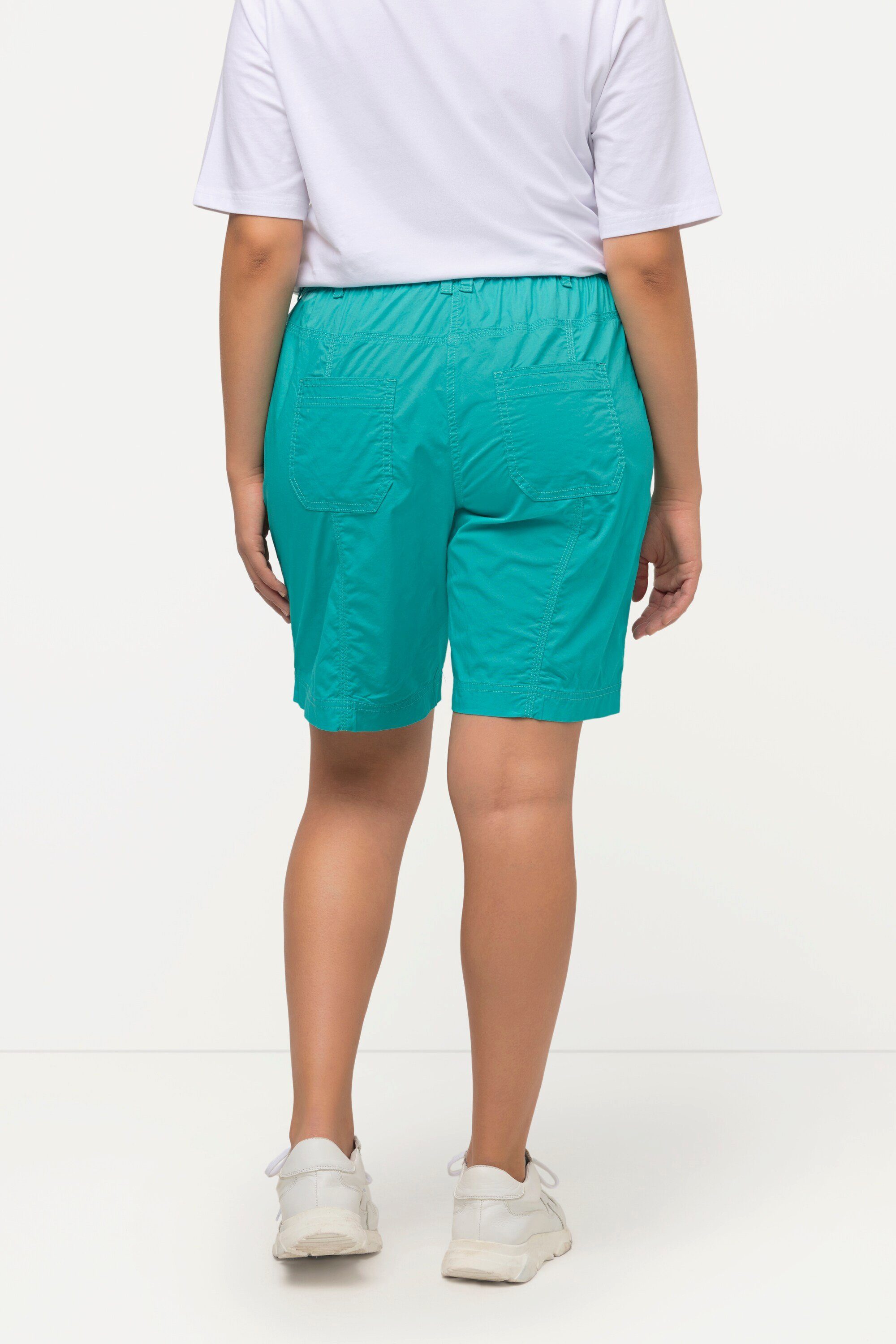 Ulla Popken Funktionshose Cargo-Bermuda Komfortbund 4-Pocket-Schnitt