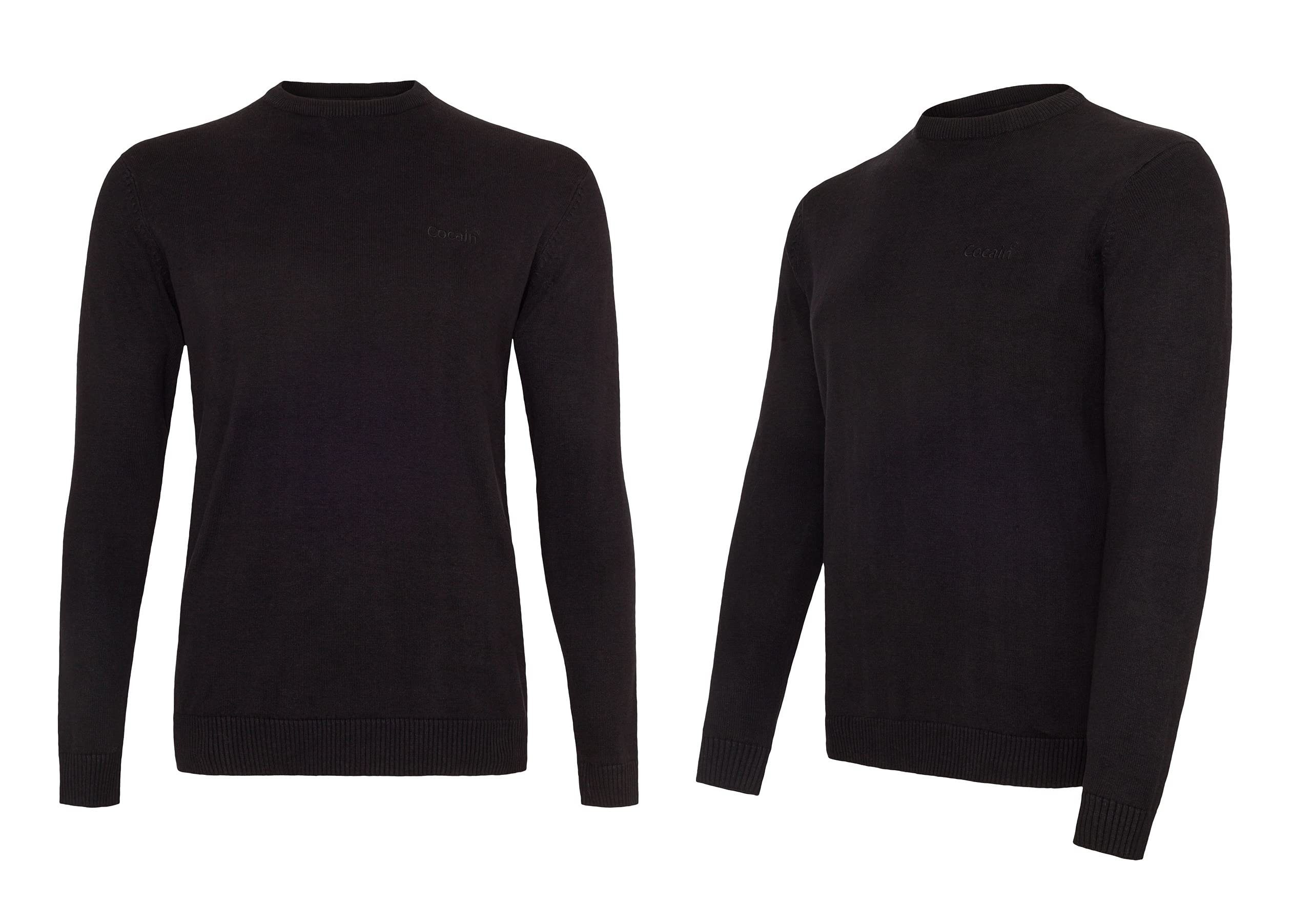 Strickpullover Damen 100% Baumwolle Rundhals dünnes Feinstrick