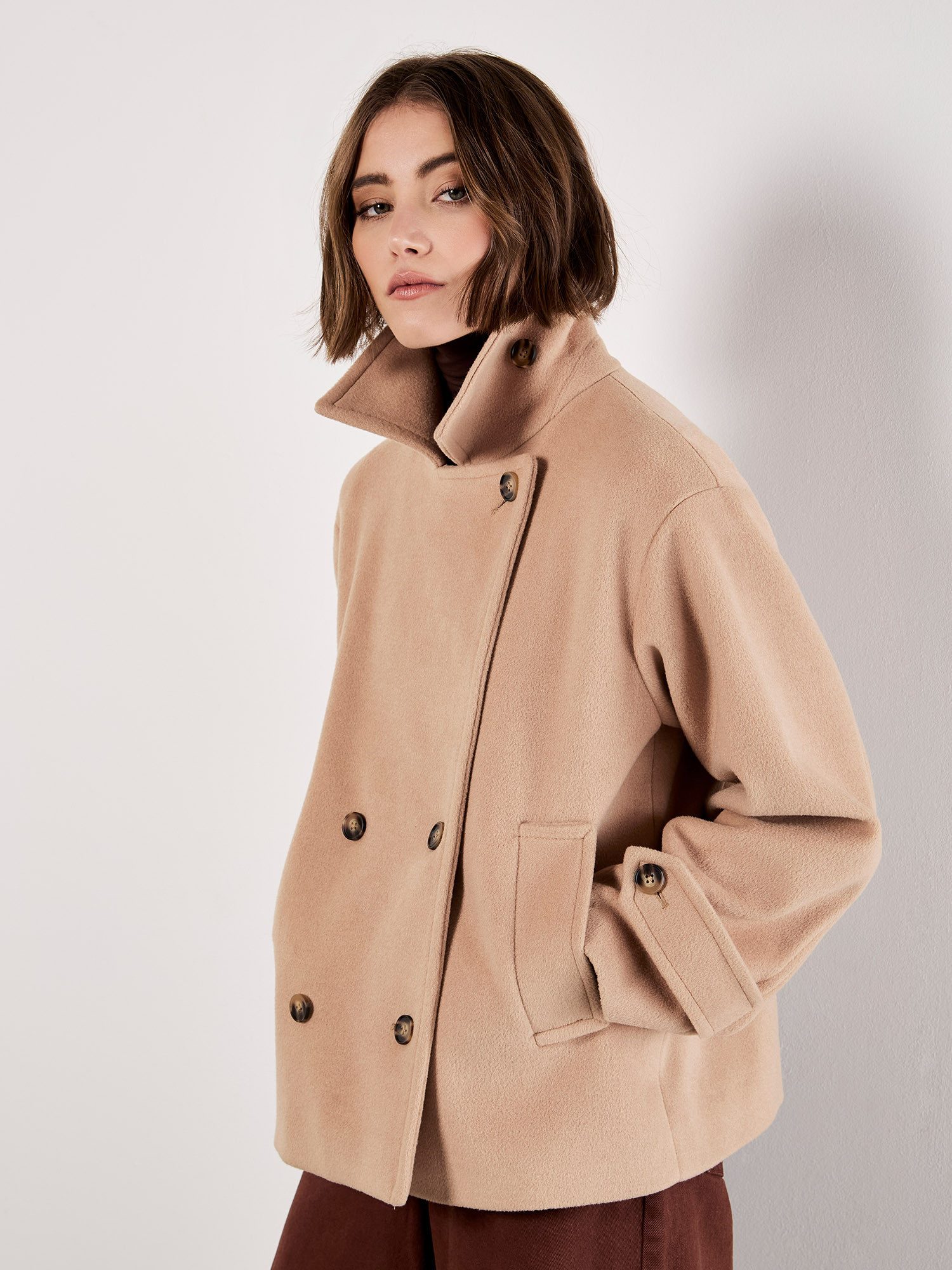 Apricot Kurzjacke Kurzjacke, im Zweireiher Stil günstig online kaufen