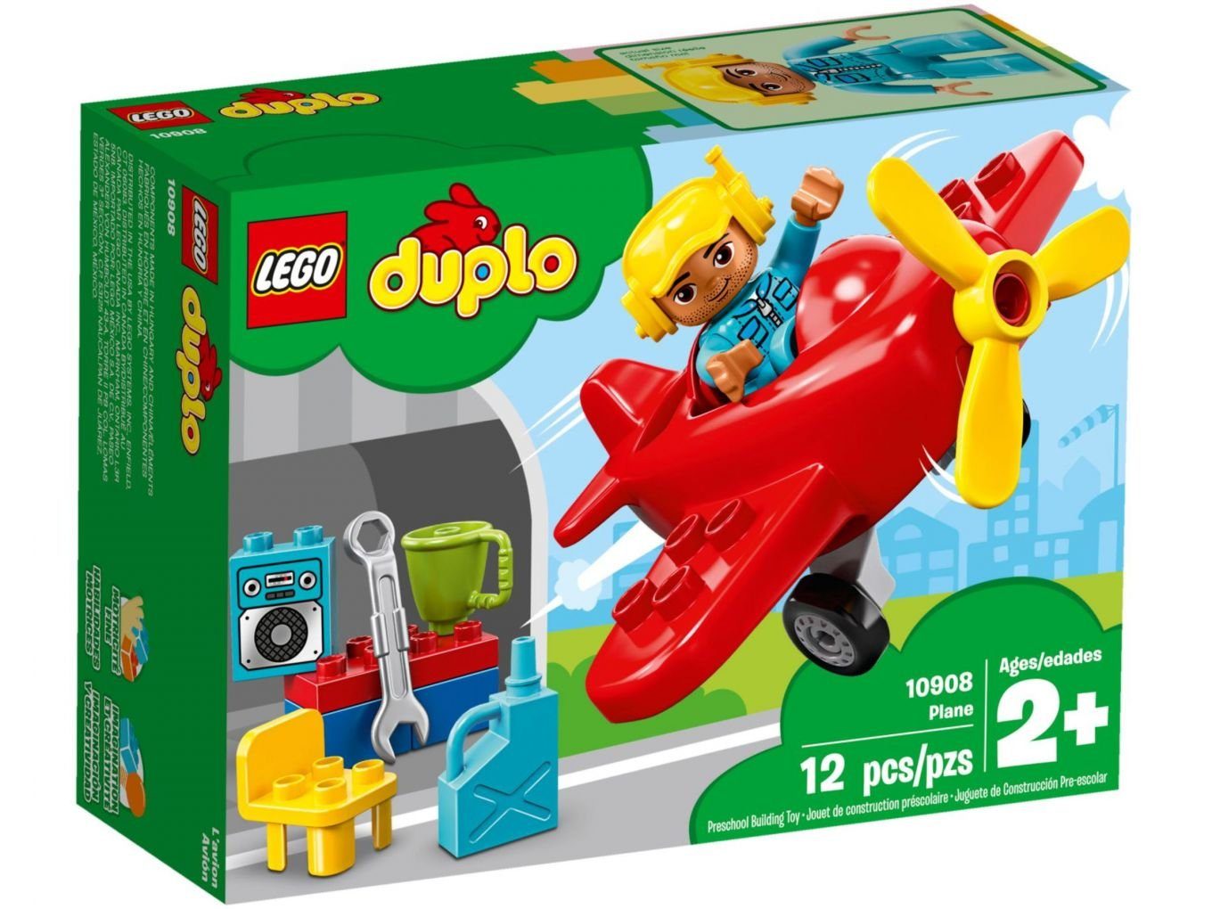 LEGO® Konstruktionsspielsteine LEGO® DUPLO® - Flugzeug, (Set, 13 St)