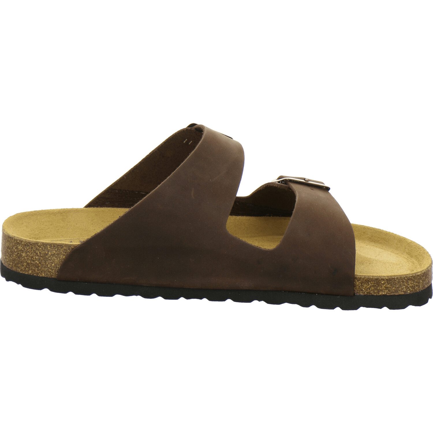 AFS-Schuhe 310072 Zweischnaller Pantolette für Herren mit Fußbett, bequeme Sandalen aus Leder