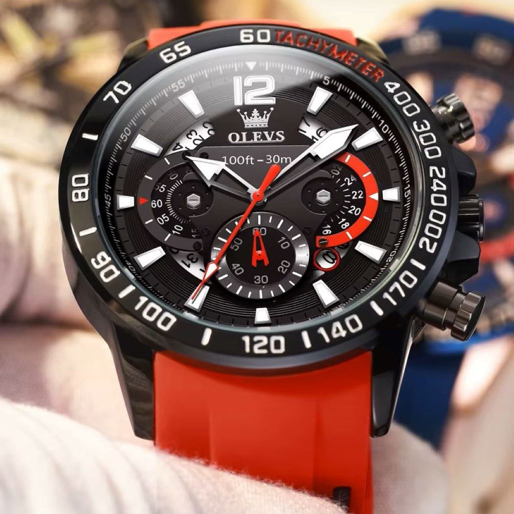 OLEVS Quarzuhr Sportliche Herrenuhr Chronograph mit günstig online kaufen