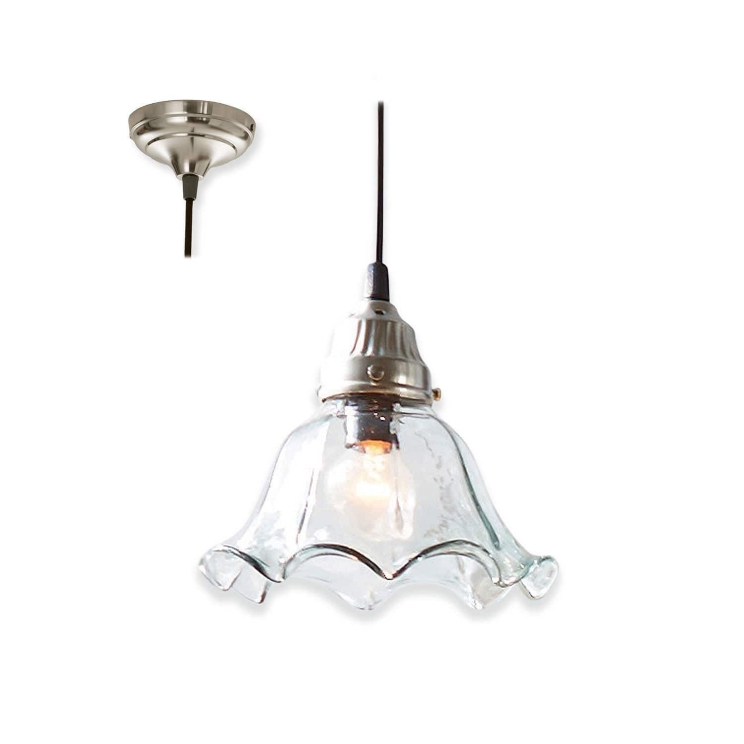 Mirabeau Hängeleuchten Hängelampe Noelle klar/silber günstig online kaufen