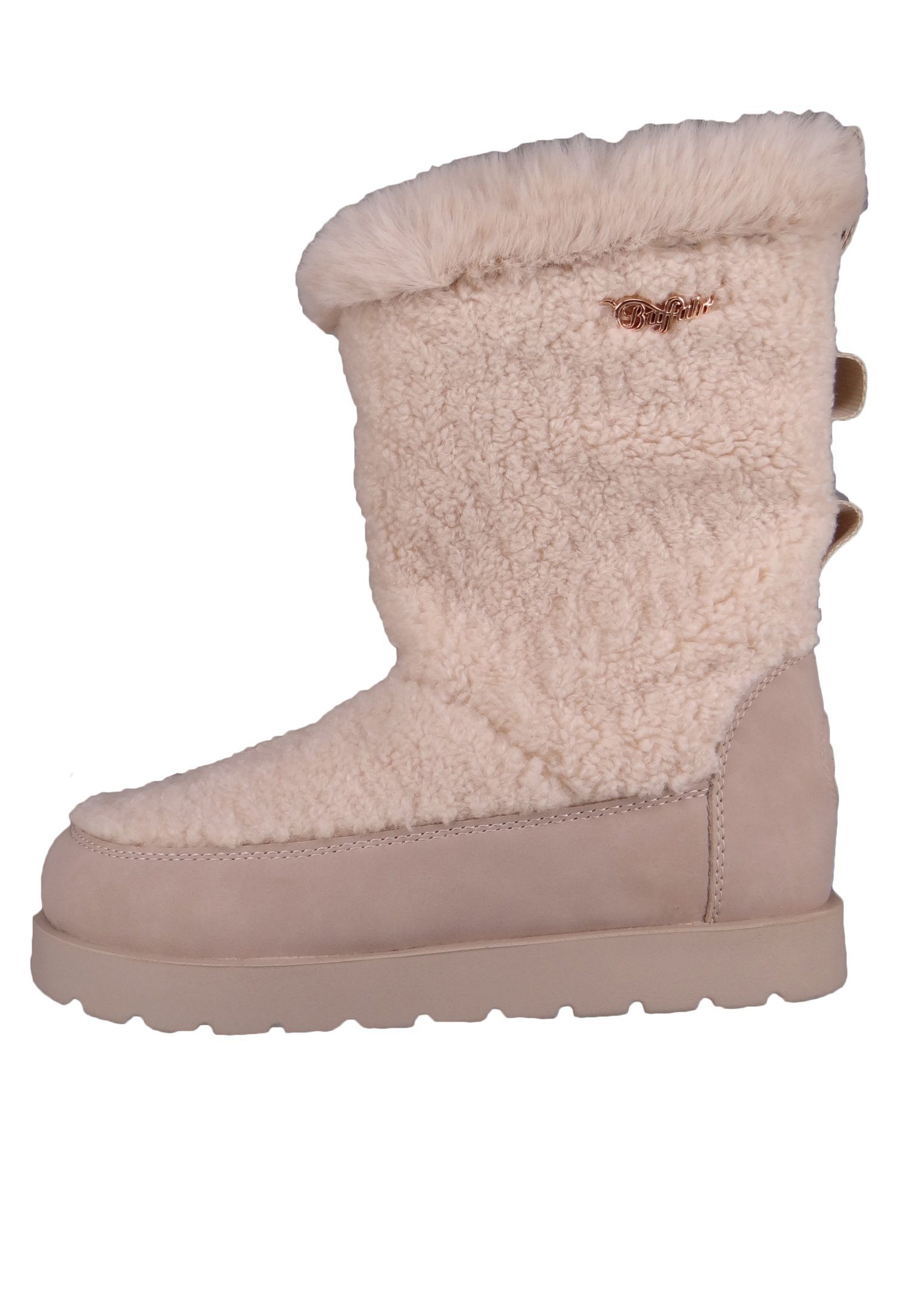Buffalo 1624054 Eve Pull-On Cream gebraucht Stiefel