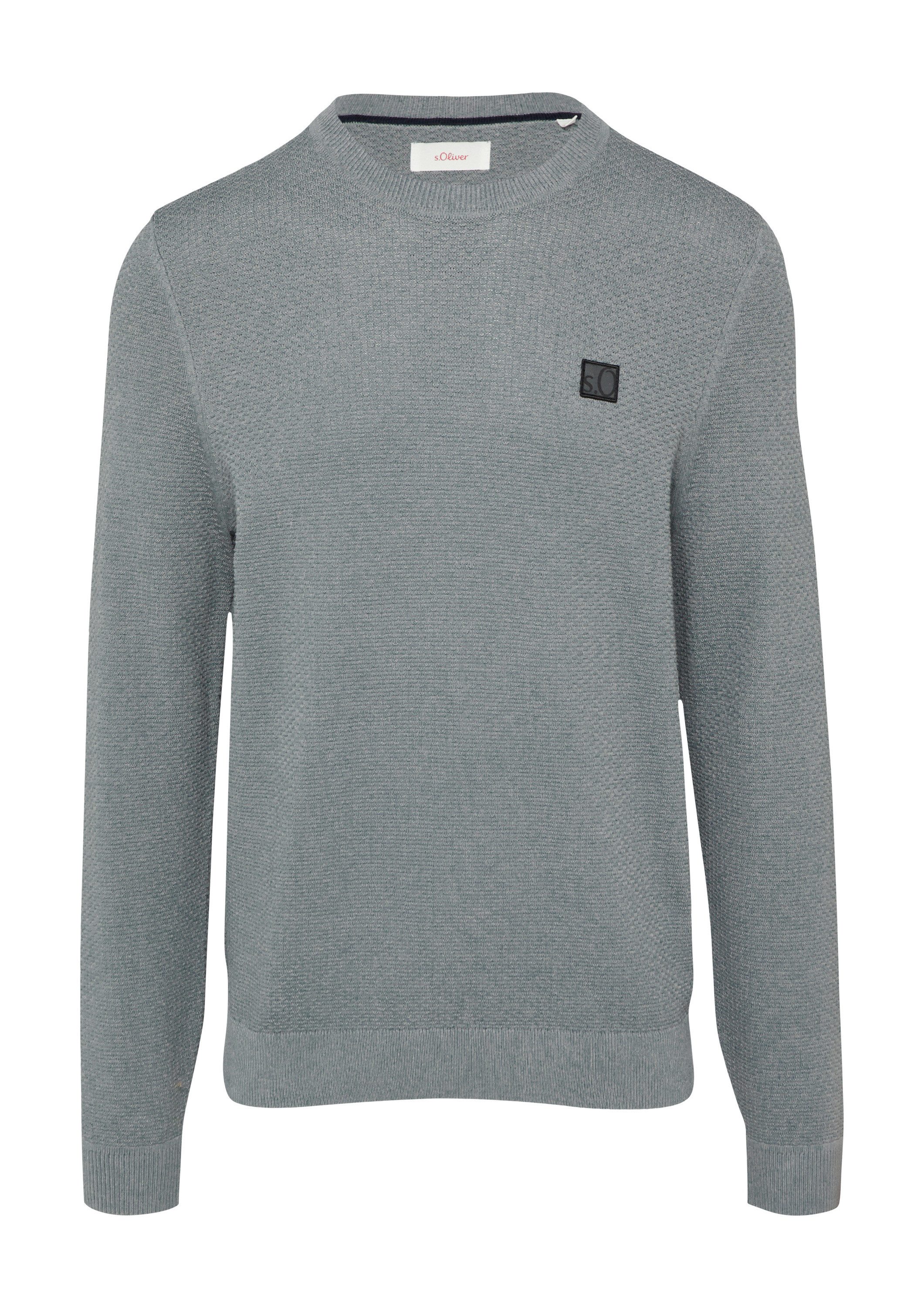 s.Oliver Longpullover Strickpullover Strukturierter Strickpullover mit günstig online kaufen