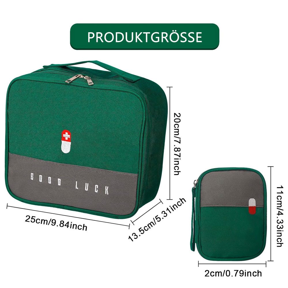 TUWENA Arzttasche 2 Stück Medikament Tasche, Große Kapazität Wasserdichte Notfalltasche