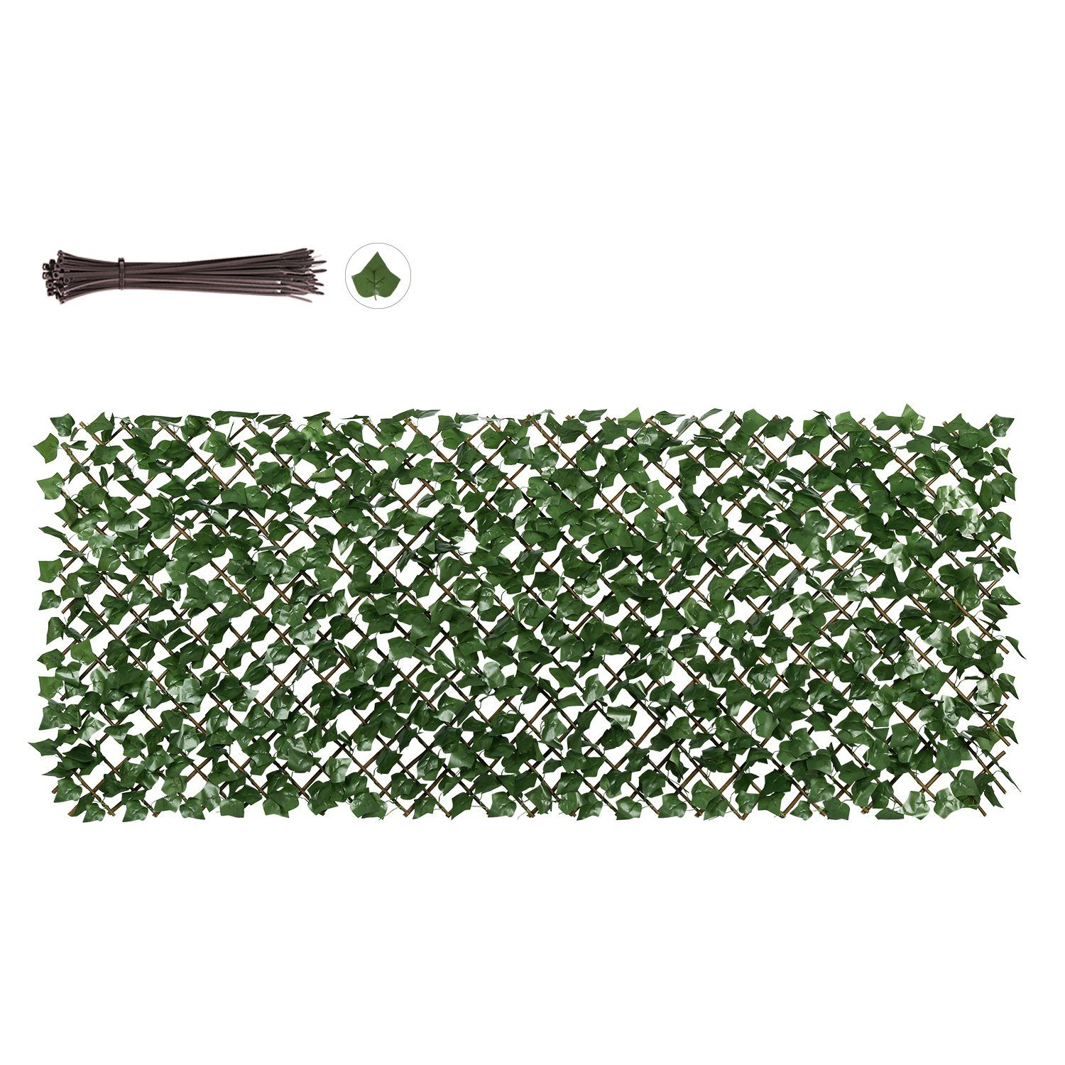Sekey Weidenzaun Sichtschutzzaun mit Efeu Weidenmatte günstig online kaufen