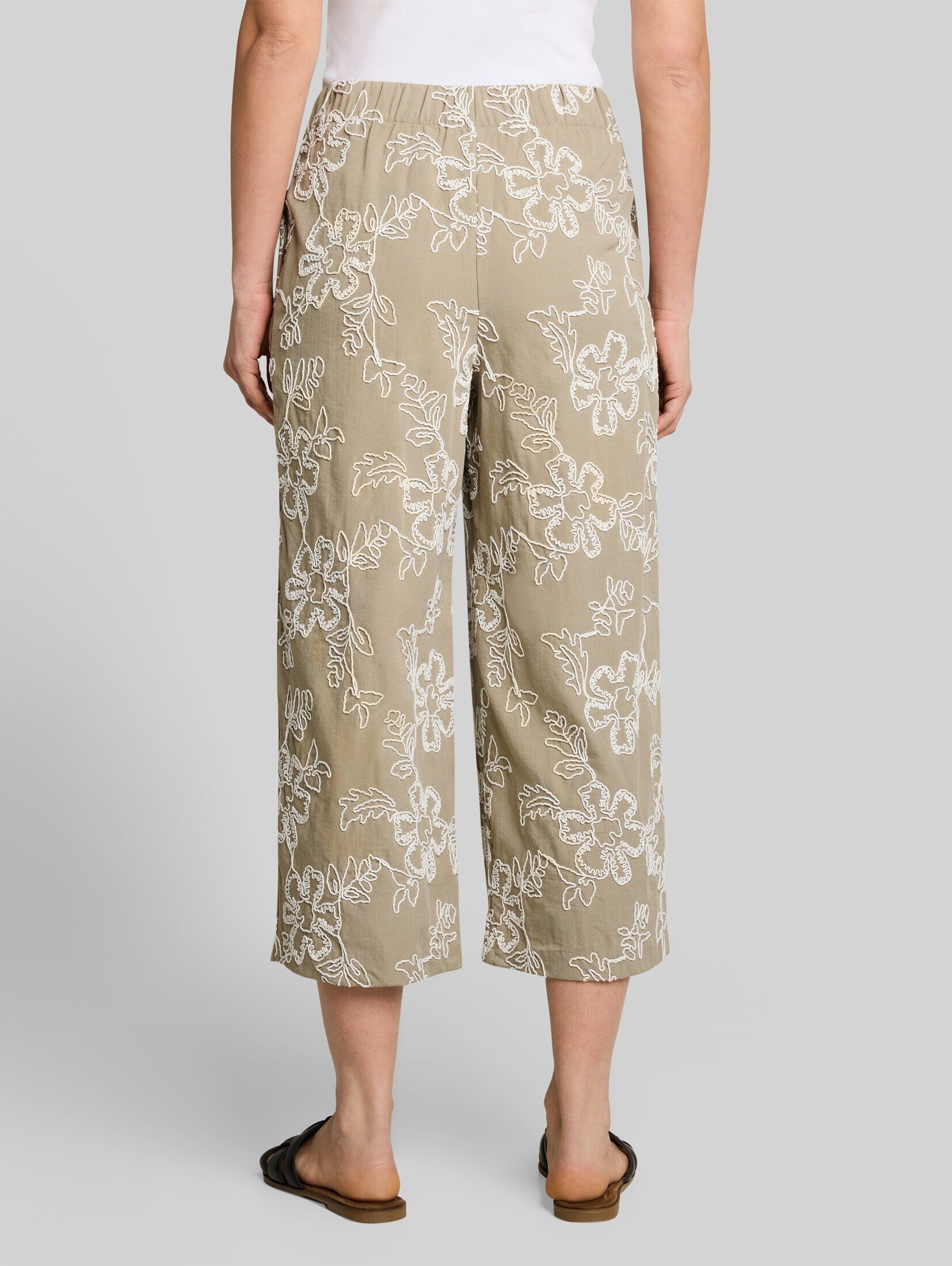 TOM TAILOR 7/8-Hose Hosen & Chino Culotte Hose mit Blumen-Stickerei – Bild 4 von 5