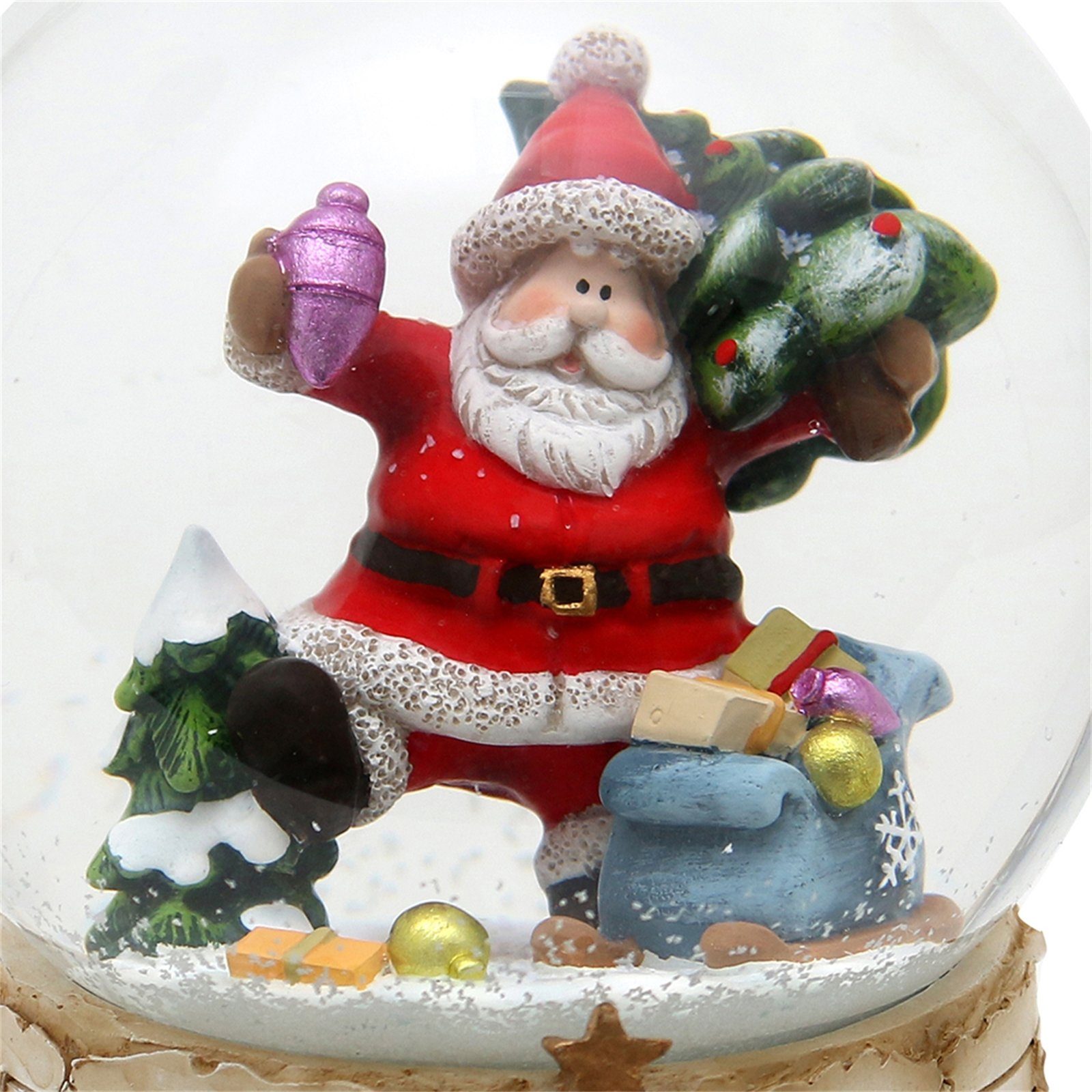 SIGRO Weihnachtsfigur Schneekugel mit Spielwerk (1 St)