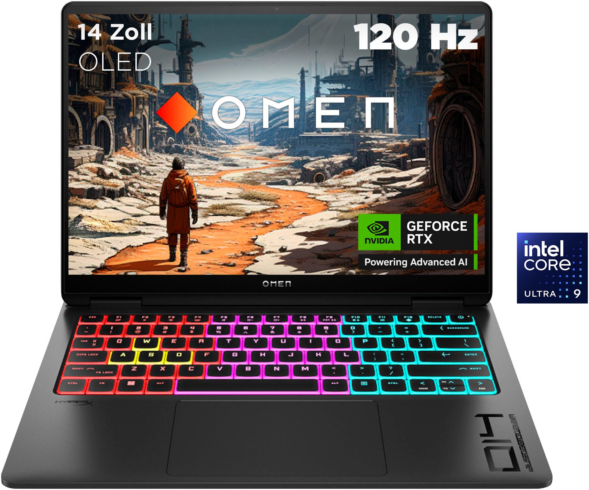 HP 14-fb1097ng Gaming-Notebook (35,6 cm/14 Zoll, Intel Core Ultra 9 285H, GeForce RTX 5070, 2000 GB SSD)