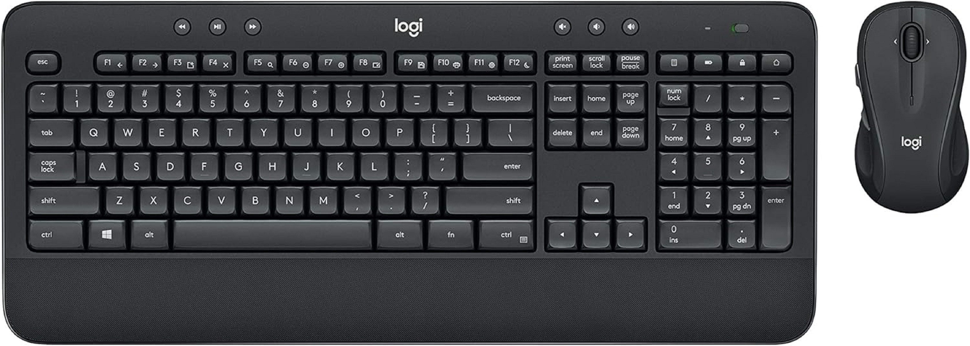 Logitech MK545 für Büro und Homeoffice mit verbesserter Genauigkeit, leises Tastatur- und Maus-Set