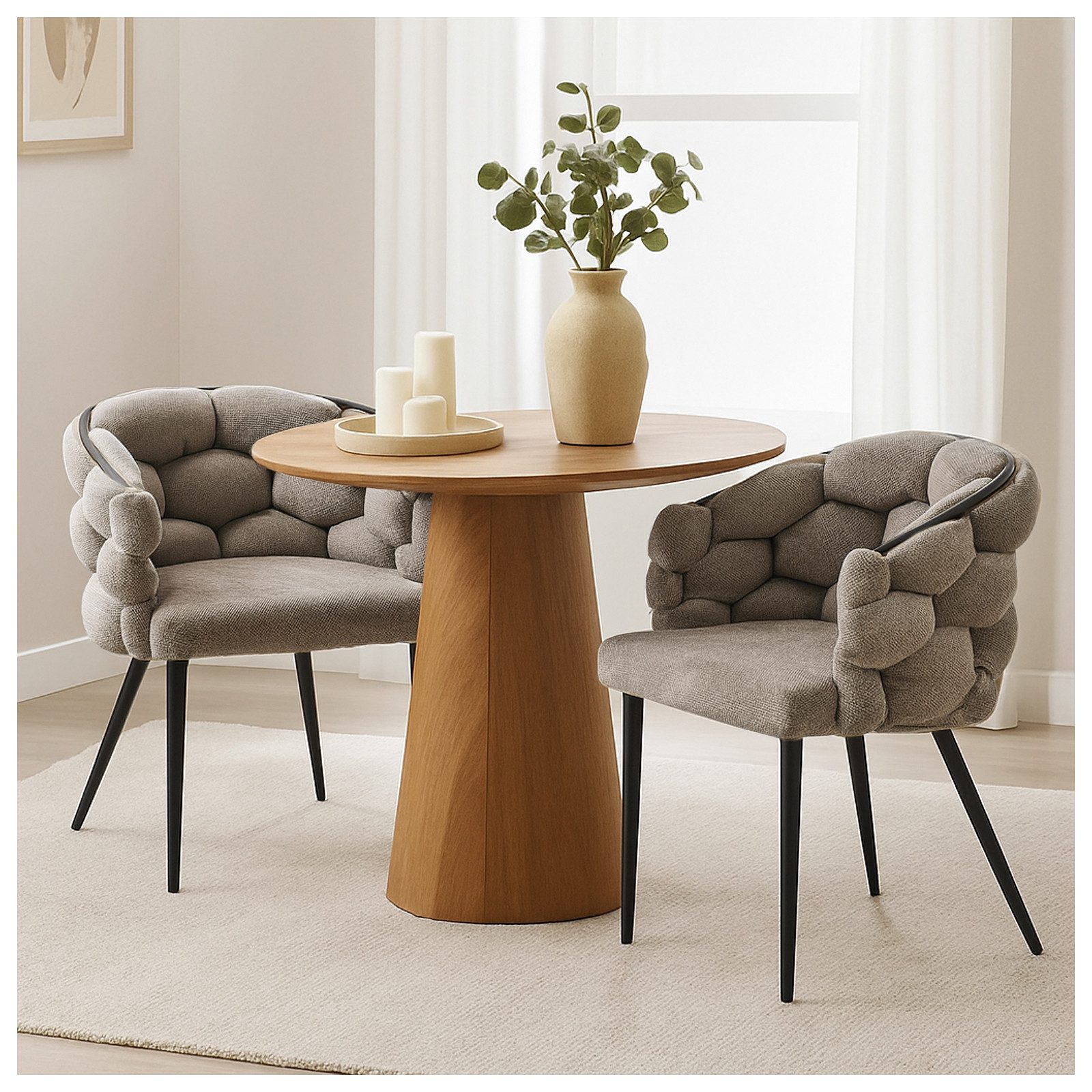 HTI-Living Esszimmerstuhl Stuhl Alsen Schwarz Braun (Stück, 1 St), Design P günstig online kaufen