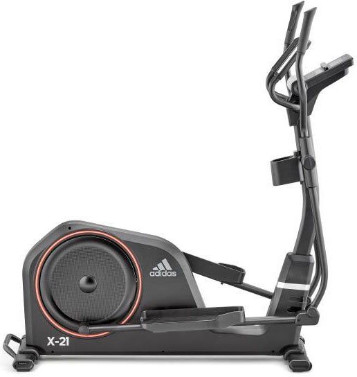adidas Performance Crosstrainer-Ergometer X-21 (mit Tablet-Halterung, LED-Beleuchtung, mit Bluetooth und App-Funktion), 150 kg max. Benutzergewicht, 24 Widerstandsstufen