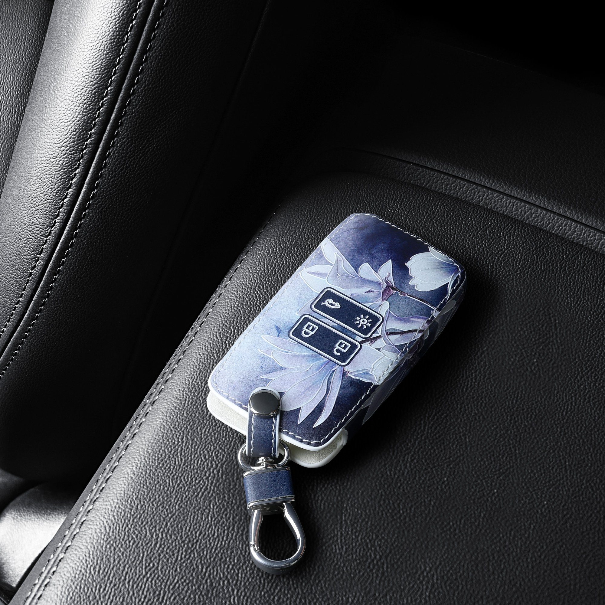 kwmobile Schlüsseltasche Renault Autoschlüssel Hülle (1-tlg), Kunstleder Sc günstig online kaufen