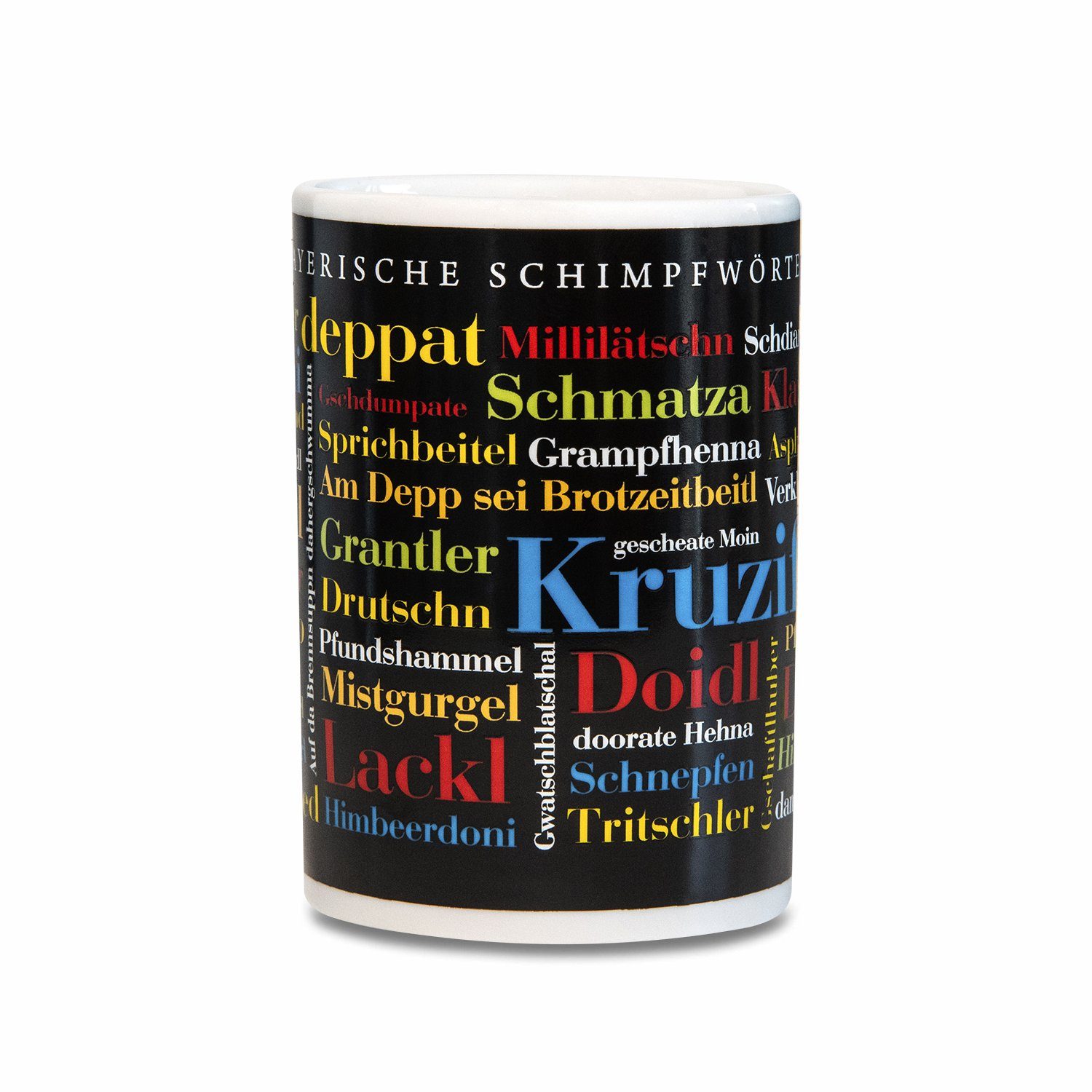 Schimpfwörter, Wörter Tasse Porzellan Deine Bayerische Kaffeebecher