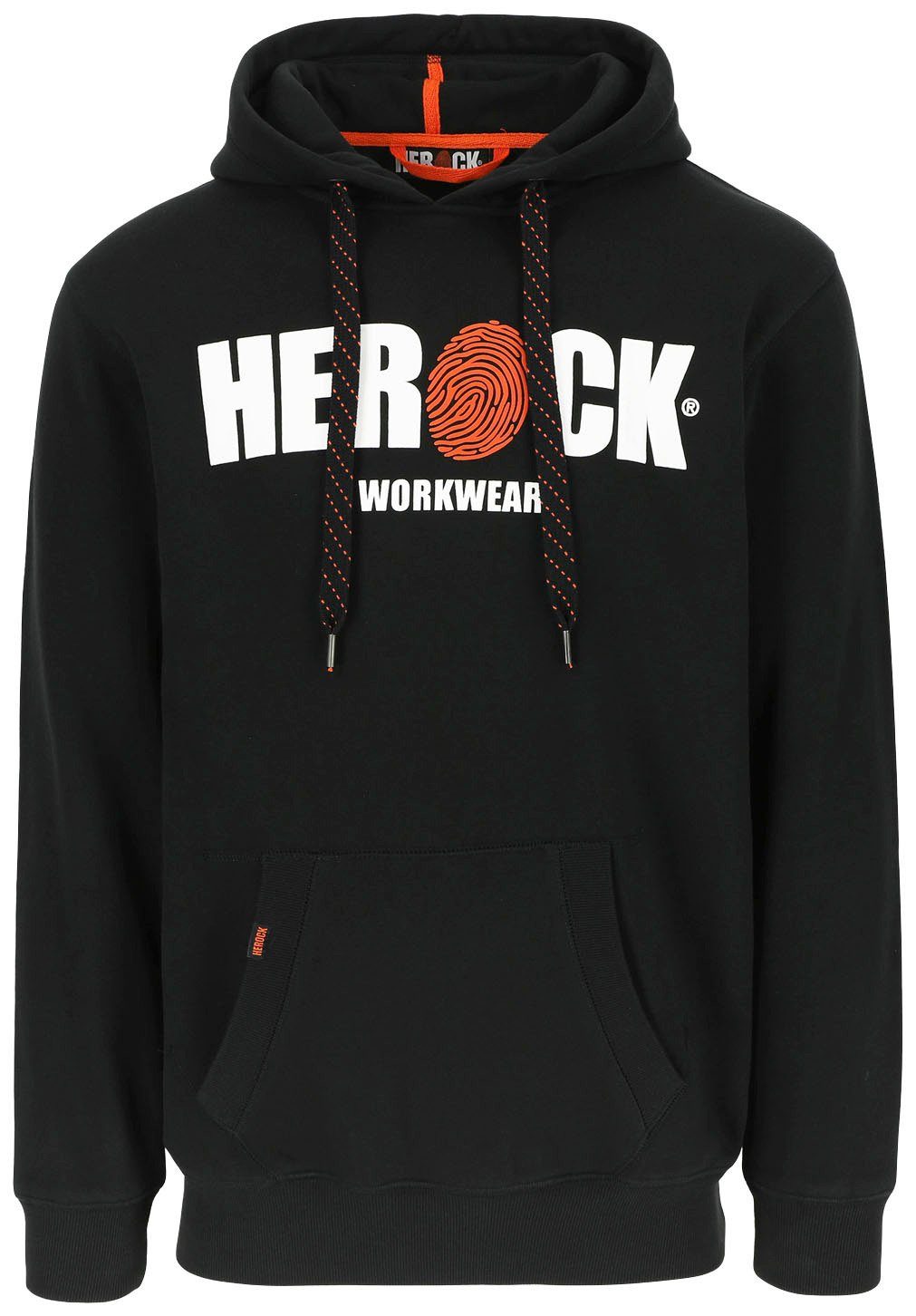 Herock Hoodie HERO Mit Herock®-Aufdruck, Kangurutasche, sehr angenehm und weich schwarz