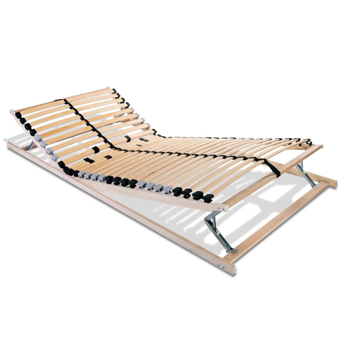 Lattenrost ERGO KF, Coemo, Kopfteil manuell verstellbar, Fußteil manuell verstellbar, 90x200, 28 Leisten, Mittelband, bequeme individuelle Schlafposition