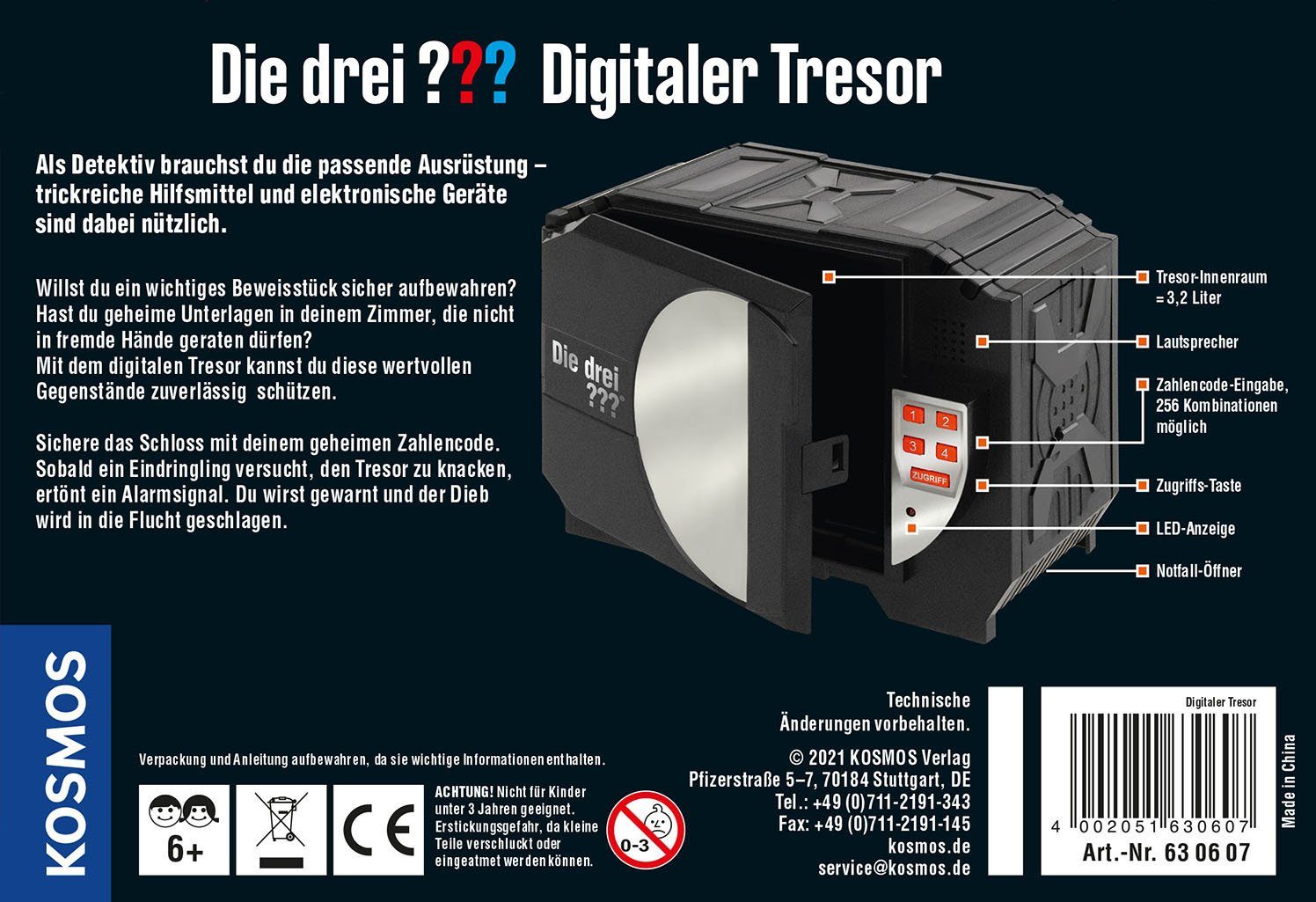 Kosmos Experimentierkasten Die drei ??? Digitaler Tresor – Bild 2 von 3