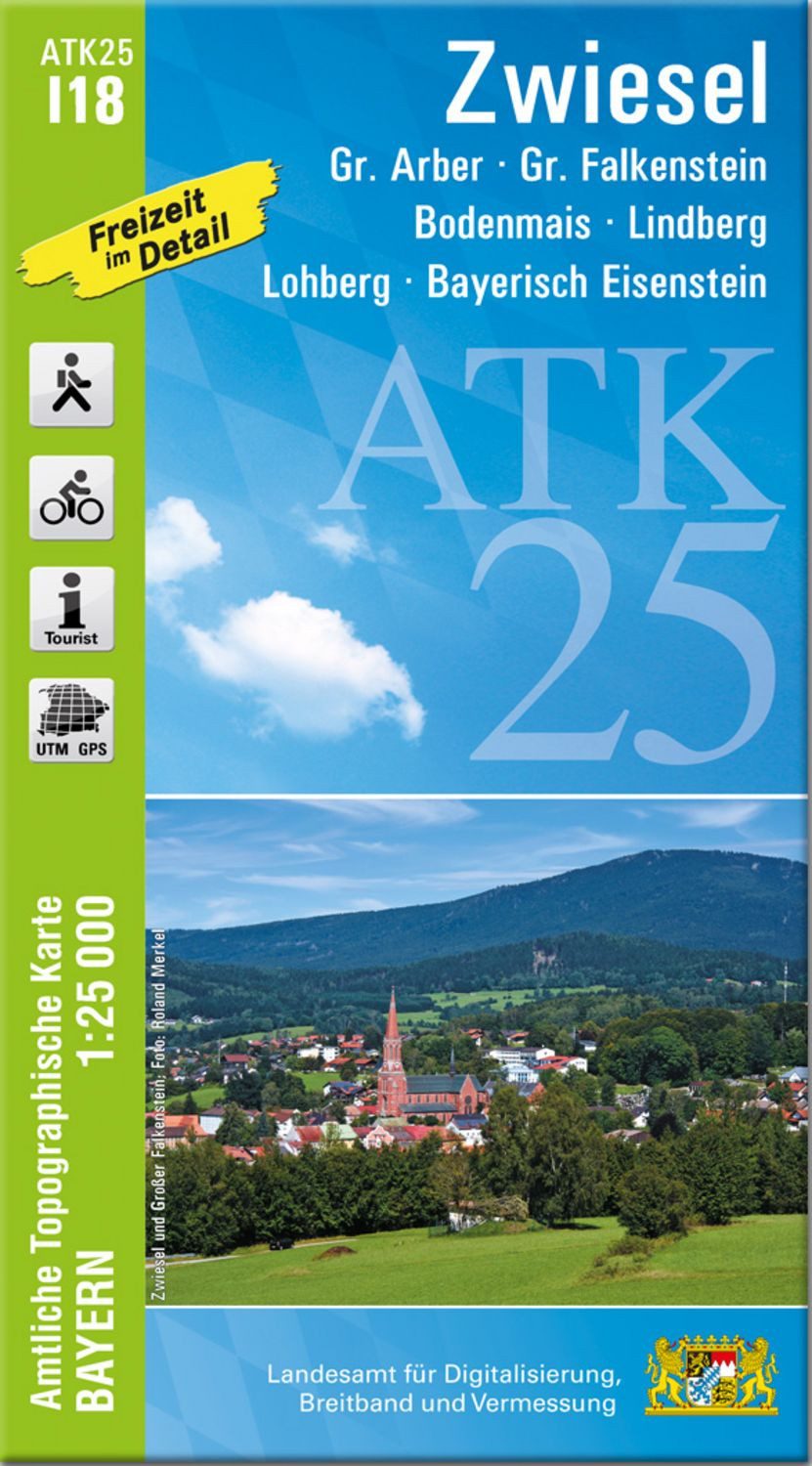 ATK25-I18 Zwiesel (Amtliche Topographische Karte 1:25000) / diverse