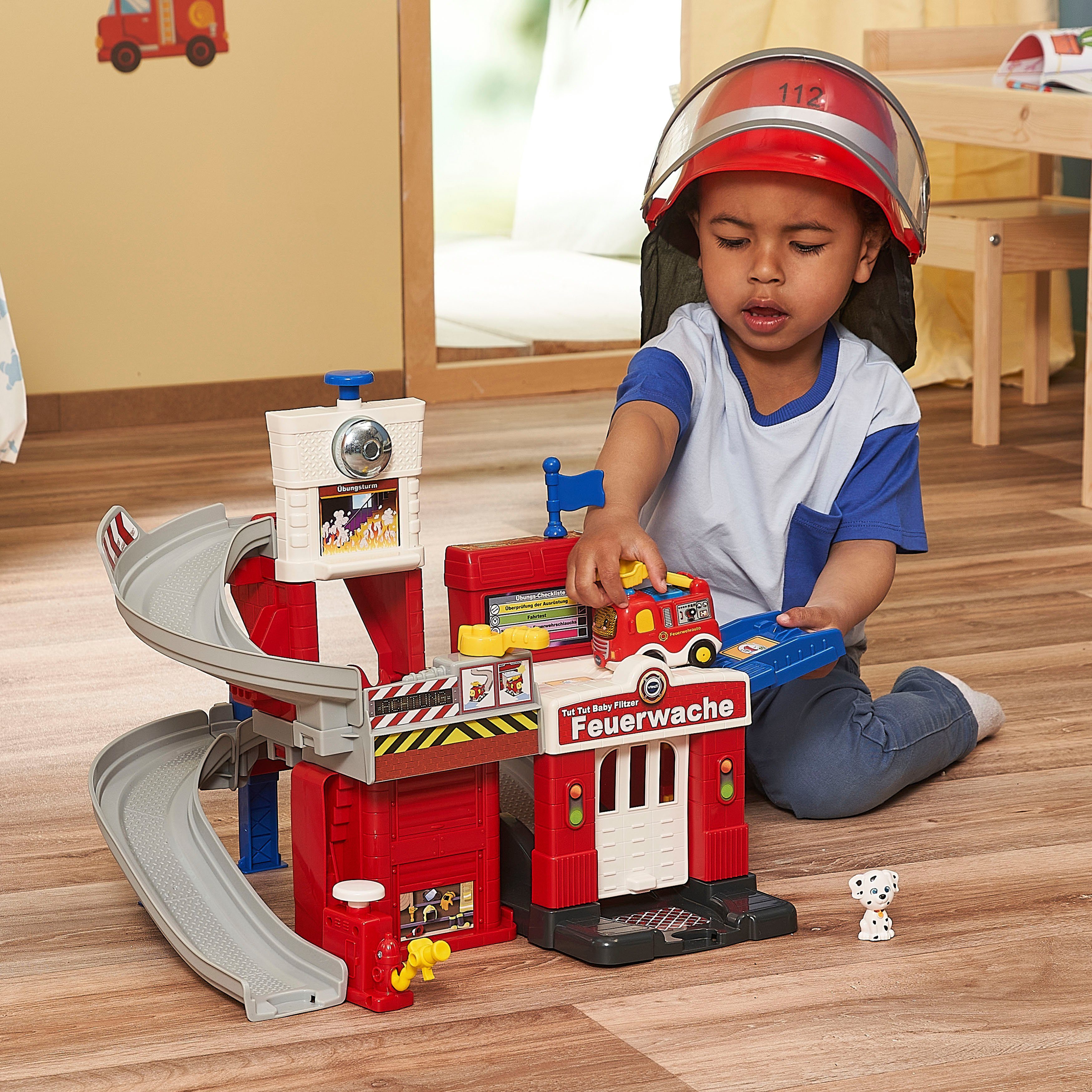 Vtech® Spielwelt Tut Tut Baby Flitzer, Feuerwache, mit Sound – Bild 4 von 5