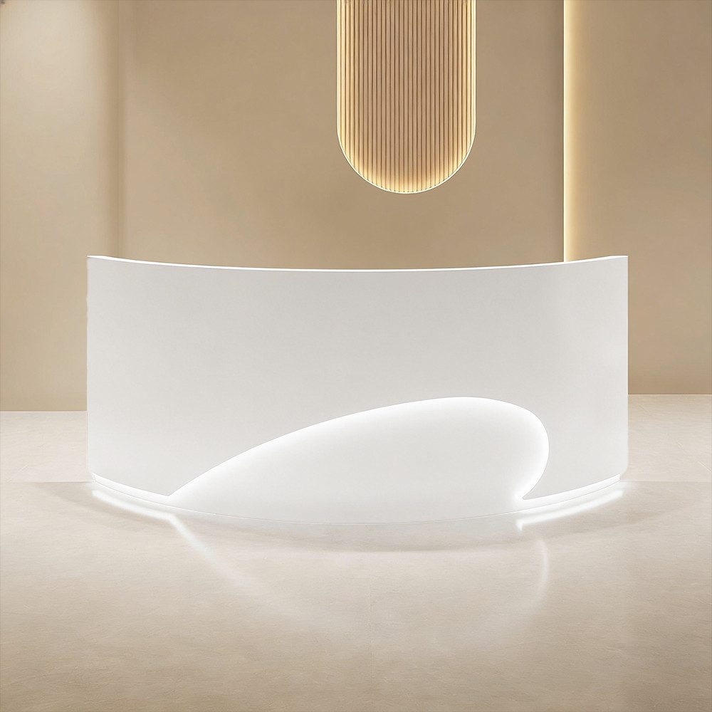 Muxing Empfangstheke Kassentheke mit LED Tresen Gewerbe (1-St)