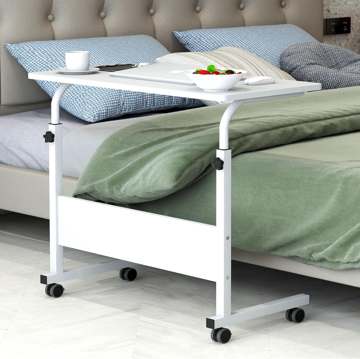 JEOBEST Computertisch Beistelltisch Höhenverstellbar 80x40x(69-89)cm Laptop günstig online kaufen