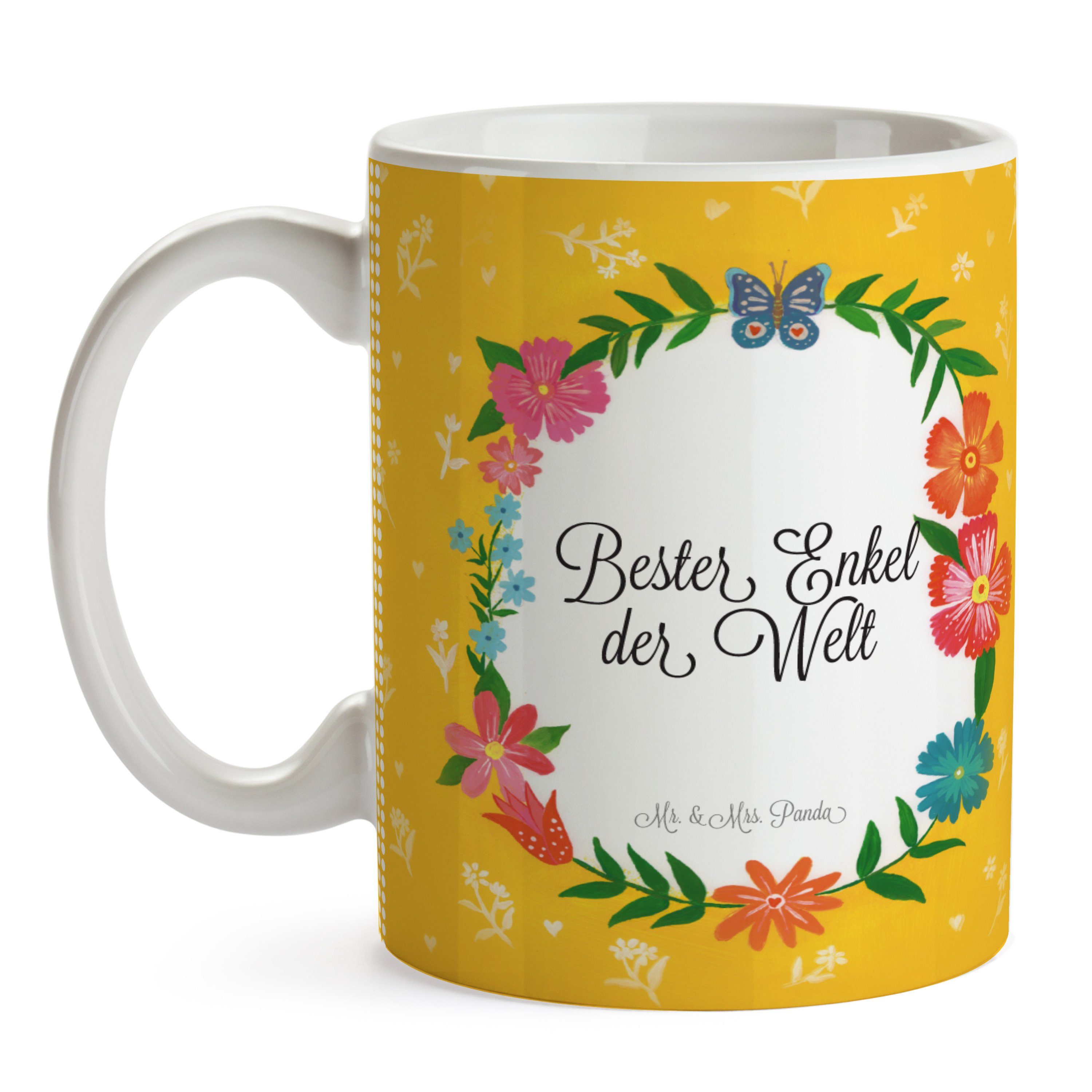 Mr. & Mrs. Panda Tasse Keramik Kaffeeta, Geschenk, von Kind Teebecher, Sohn, Enkel - Tasse, Großsohn