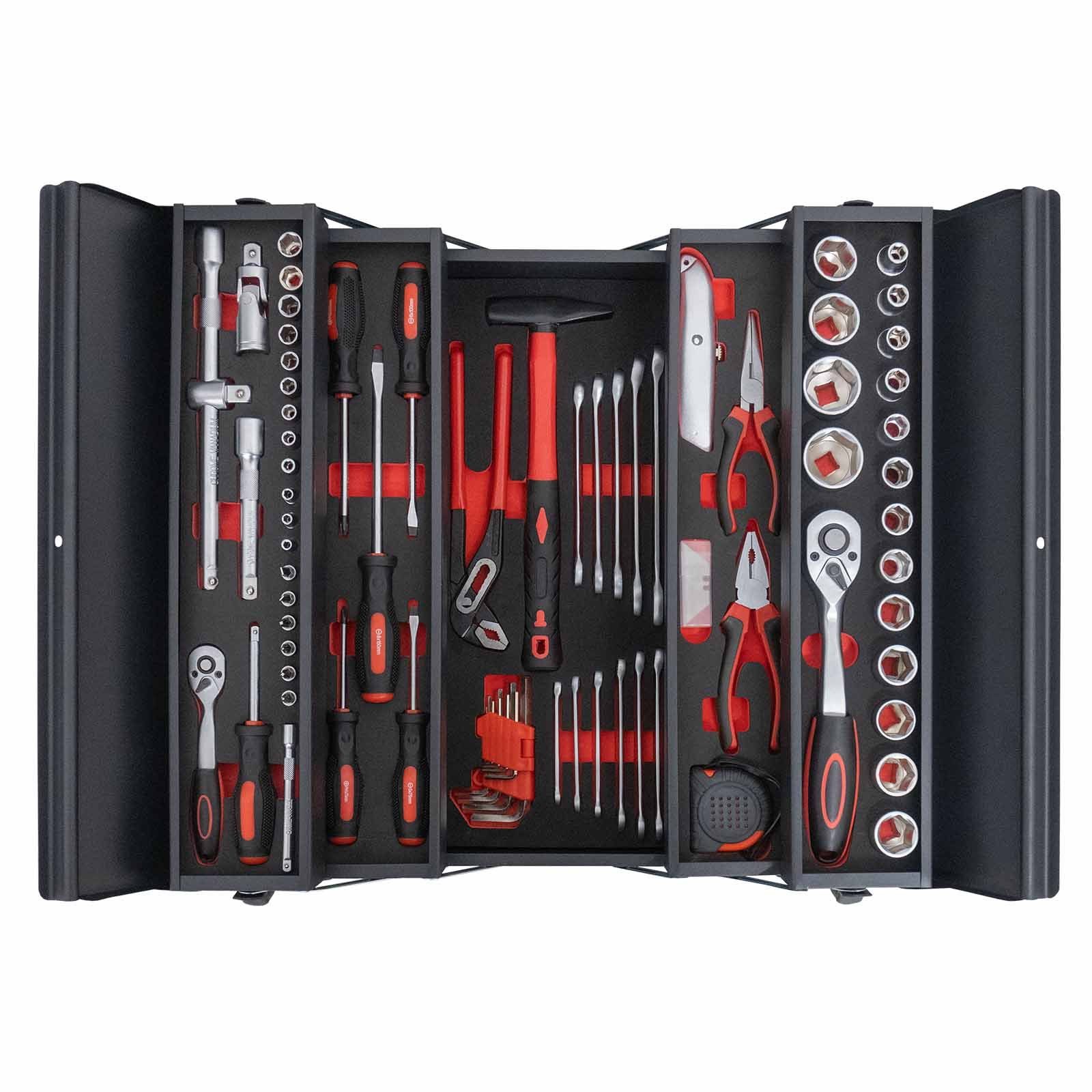 Weber GmbH Werkzeugset Werkzeugkiste 85-teilig, (Set, günstig online kaufen