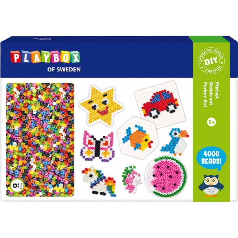 Playbox Bügelperlen Bügelperlenset Sommer 4000Stück