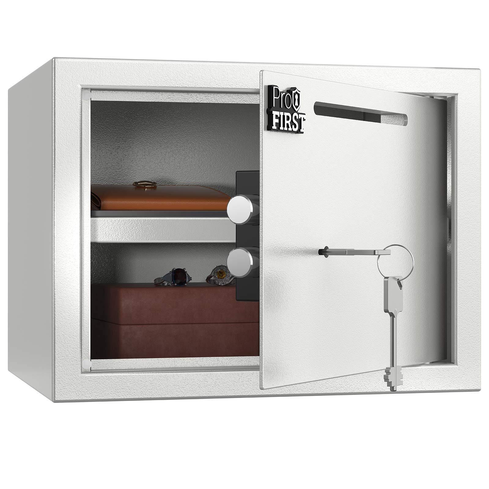 Profirst Möbeltresor Guardian 3 Einwurfschlitz Doppelbarschloss Silber