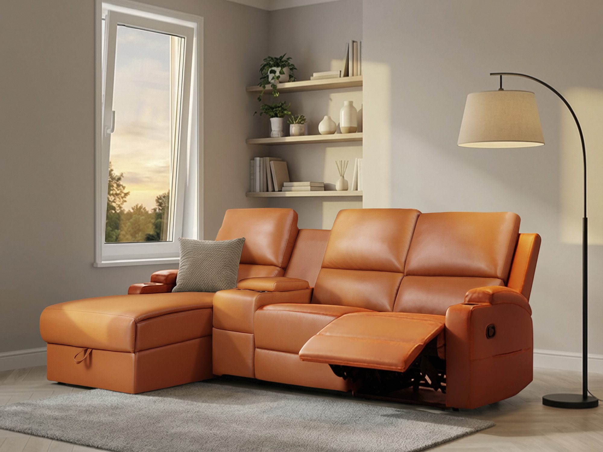 OTTO home Ecksofa NAPORI Multimediasofa, 3er Kinosessel XXL, L-Form, 3 Bezu günstig online kaufen