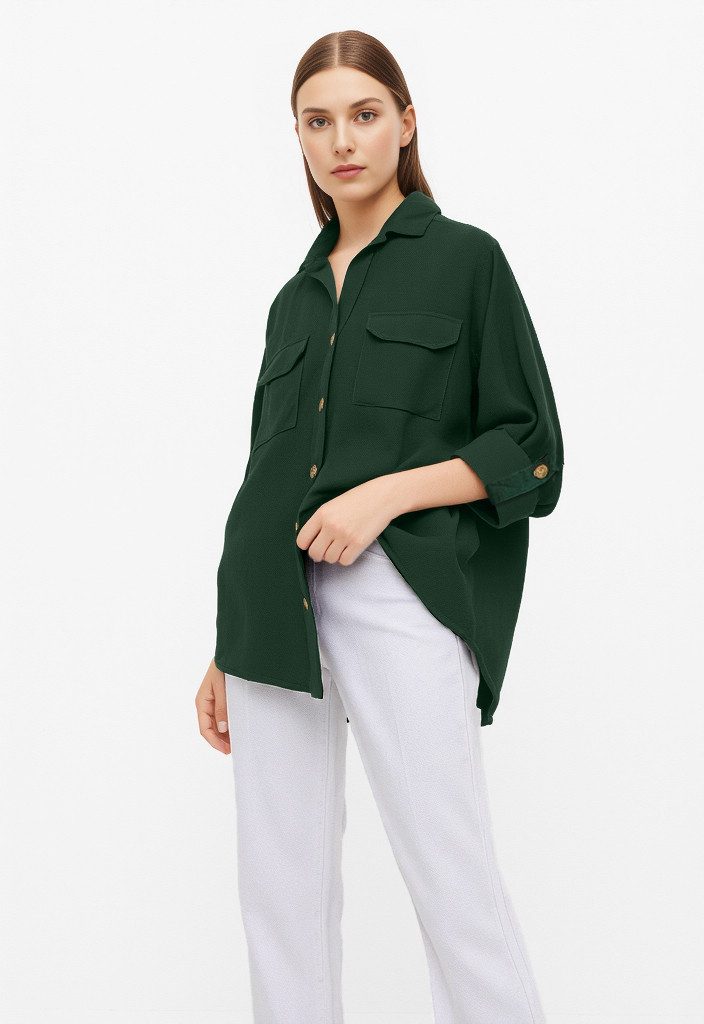 Vero Moda Hemdbluse VMBUMPY L/S SHIRT NEW WVN GA NOOS Viskose, regular fit günstig online kaufen