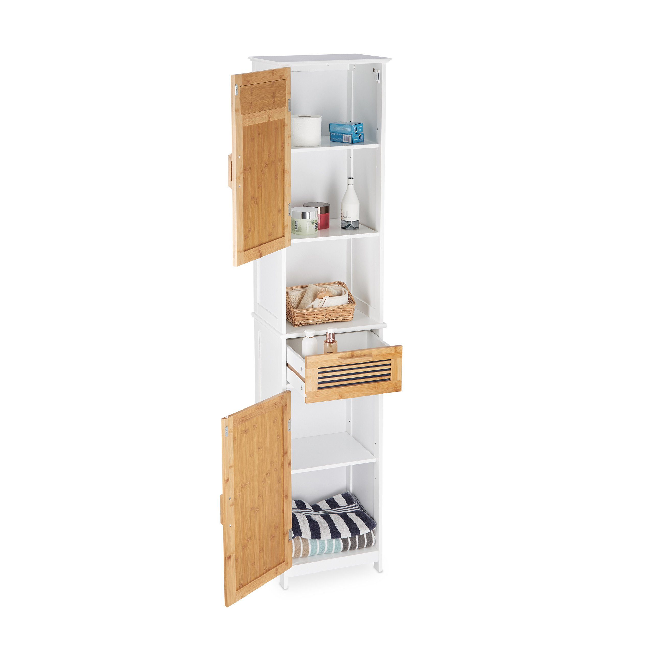 relaxdays Badregal Badschrank hoch günstig online kaufen