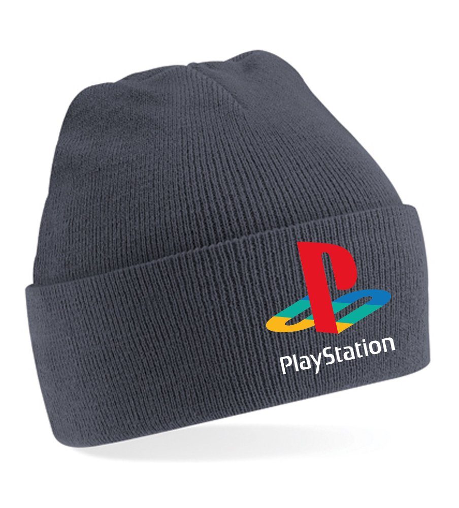 Blondie & Brownie Beanie Unisex Erwachsenen Mütze Playstation Konsole Gaming Beanie Unisex Playstation Gaming Konsole Strickmütze Erwachsene
