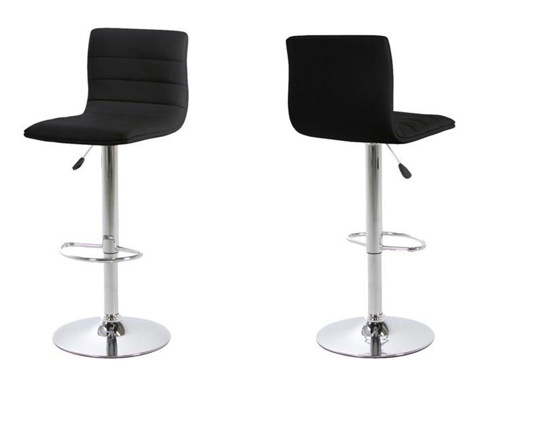 ebuy24 Barhocker »Barhocker Valley in schwarzen Kunstleder mit Chrom