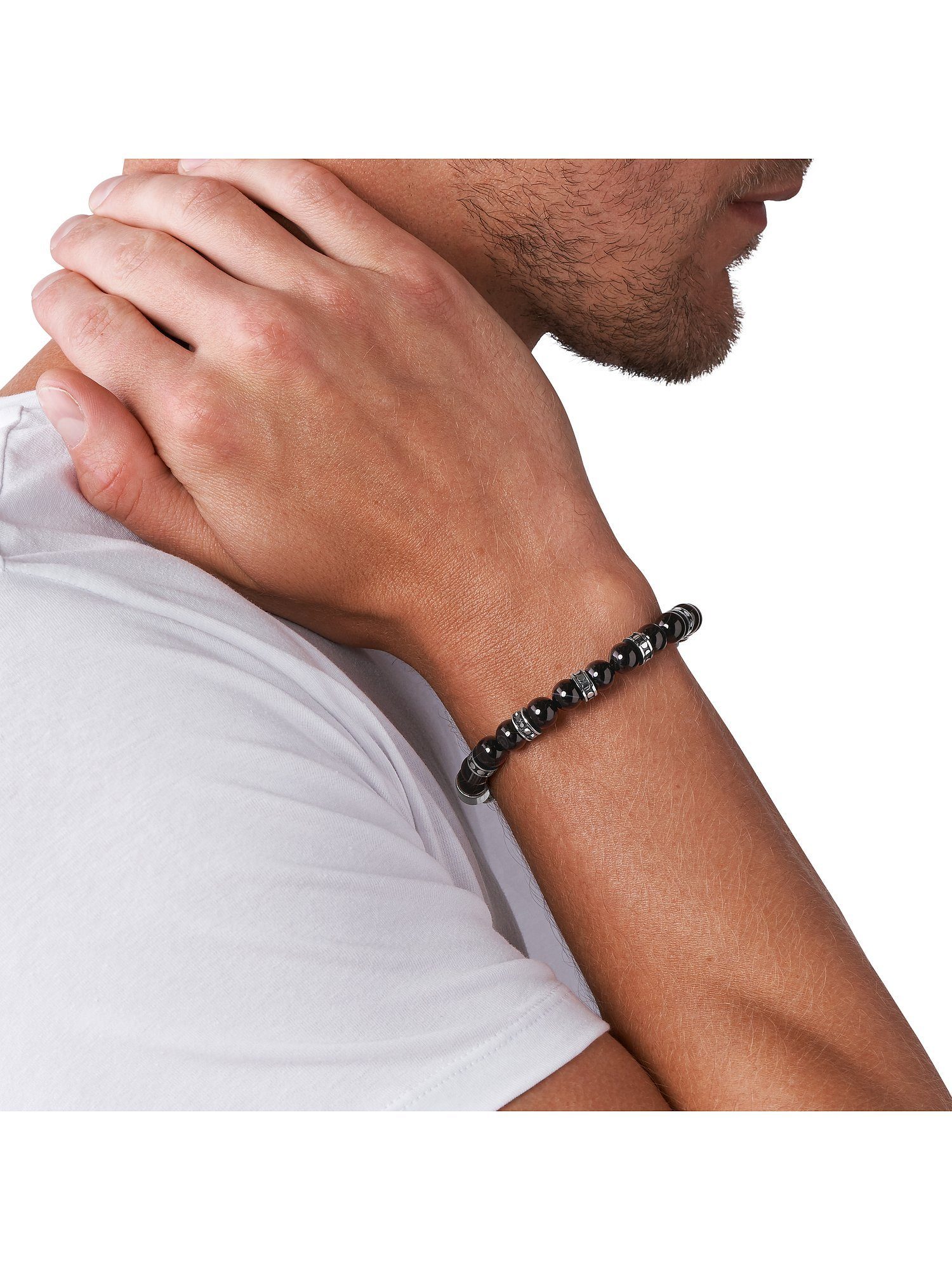 Diesel Edelstahlarmband Diesel Herren-Armband Stein Achat günstig online kaufen
