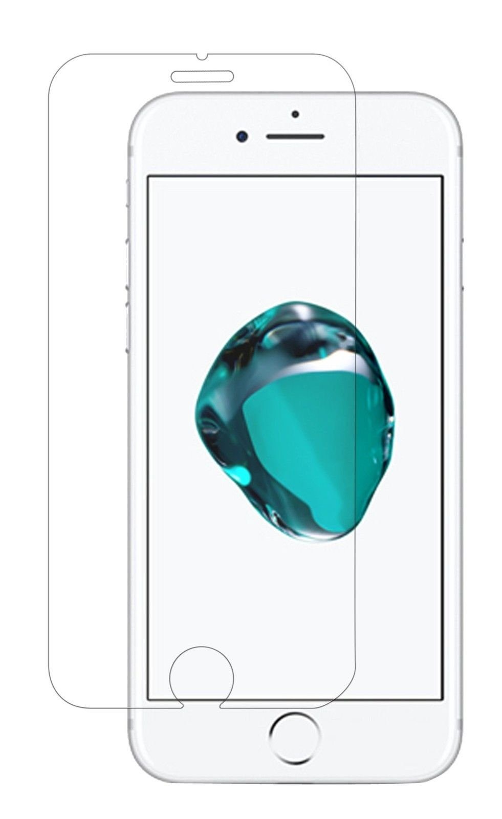 cofi1453 Handyhülle Schutzglas für Apple iPhone 8, Displayschutz Panzerglasfolie