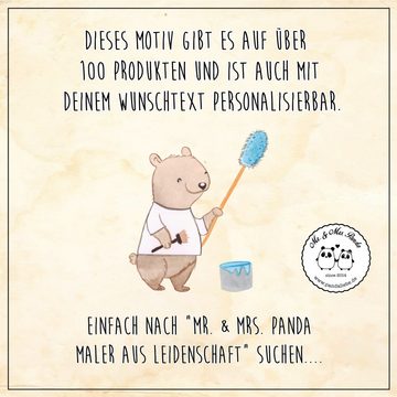 Mr. & Mrs. Panda Mauspad Maler Leidenschaft - Grau Pastell - Geschenk, Meisterprüfung, Arbeits (1-St), Handgelenkschonend