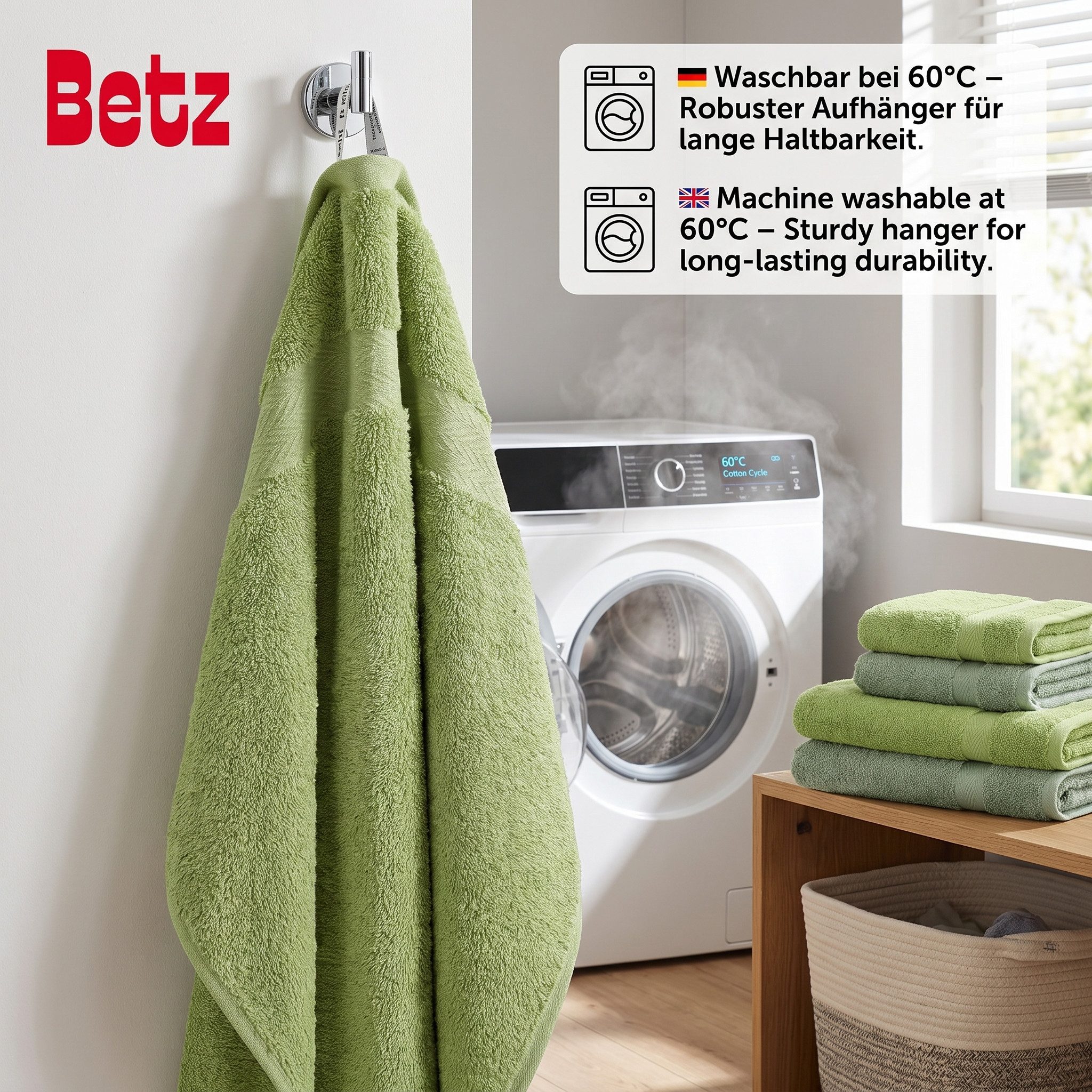 Betz Handtücher Premium Handtuch-Set 12-tlg., 100% Baumwolle (Set, 12-St), Duschtücher,Handtücher, Gästetücher, Seiftücher,Waschhandschuhe – Bild 5 von 5