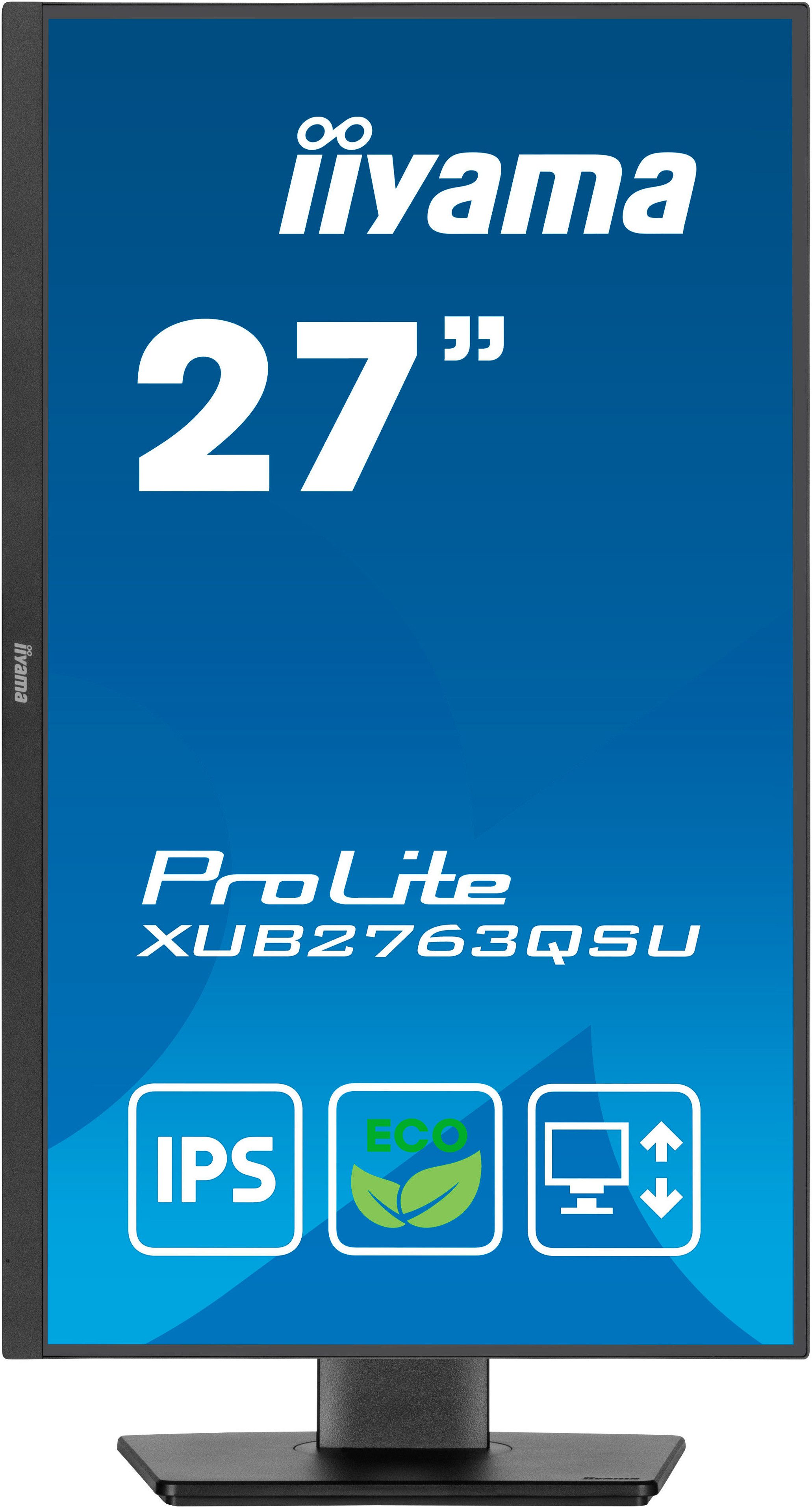 Iiyama 27 LED-Monitor (69 cm/27 ", 2560 x 1440 px, QHD, 2 ms Reaktionszeit, 100 Hz, IPS)