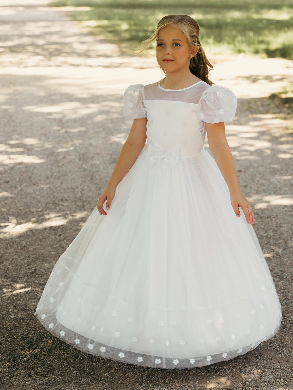 Pure White Spitzenkleid Malea (1-tlg)