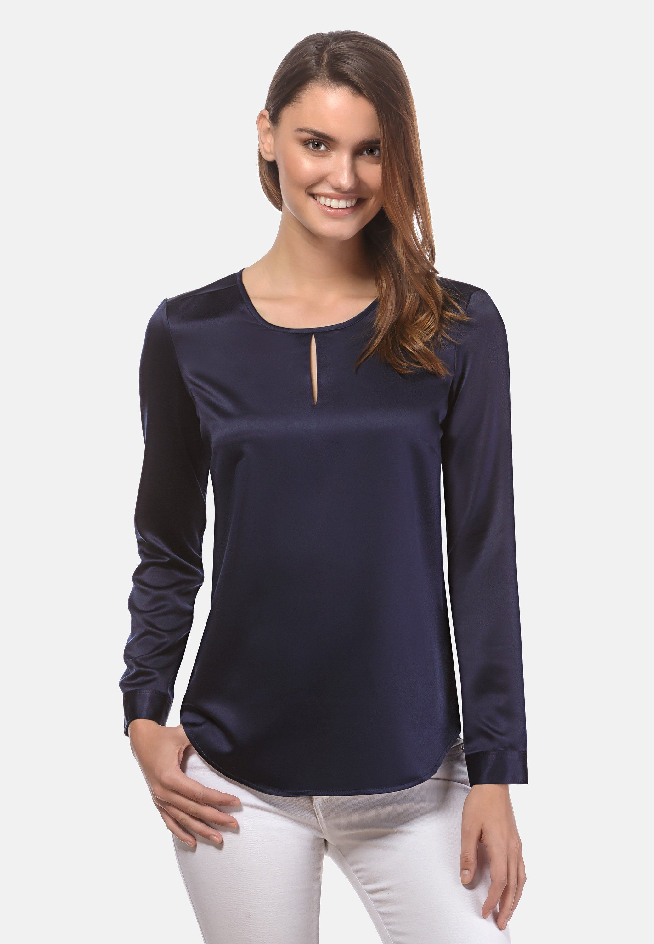 Vincenzo Boretti Klassische Bluse leicht tailliert