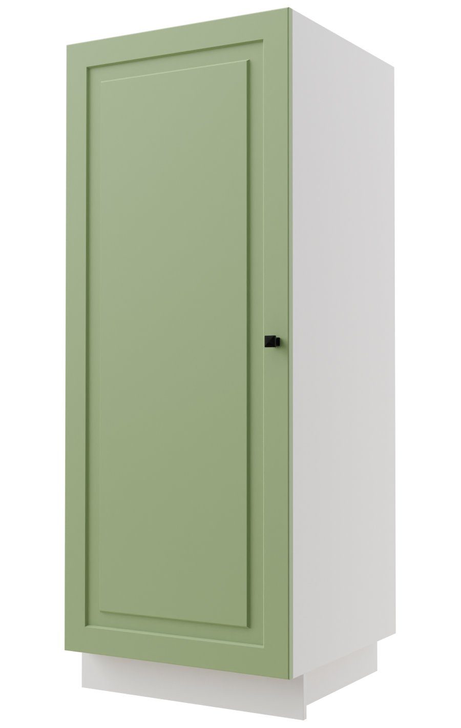 Feldmann-Wohnen Hochschrank Rimini (Rimini) 60cm Front- und Korpusfarbe wählbar 1-türig RAL 6025 farngrün matt