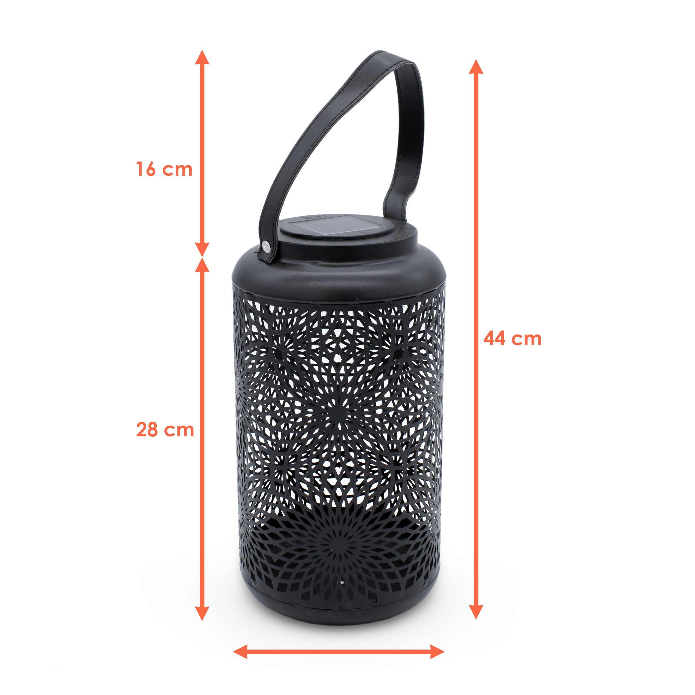 Spetebo LED Laterne LED Solar Metall günstig online kaufen