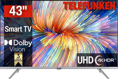 Telefunken D43V850M5CWH LED-Fernseher (108 cm/43 Zoll, 4K Ultra HD, Smart-TV)