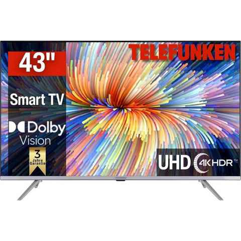 Telefunken D43V850M5CWH LED-Fernseher (108 cm/43 Zoll, 4K Ultra HD, Smart-TV)