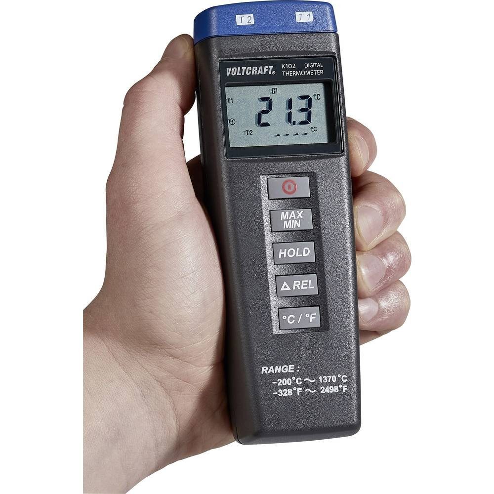 VOLTCRAFT Außentemperaturanzeige Digital-Thermometer + Tauchfühler VC-10504640