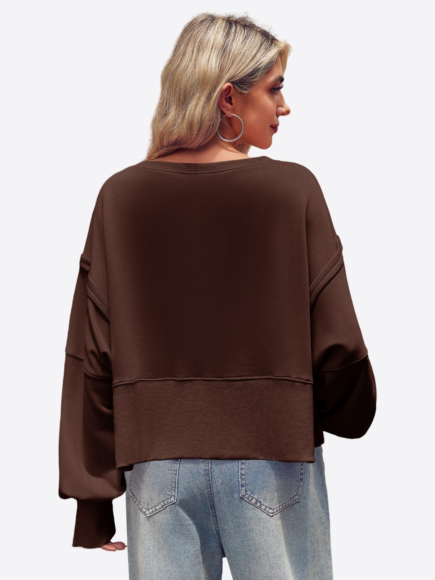 Imily Bela Sweatshirt Damen Langärmliges Lässige Sweater (Packung, 1-tlg., günstig online kaufen