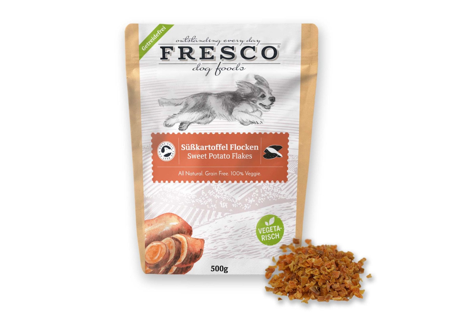 Fresco Dog, BARF für: Hunde, Kalorienarm, Vitamin B & Kalzium, Barf Zusatz für sensible Hunde