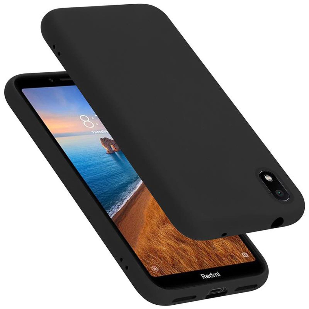 Cadorabo Handyhülle für Xiaomi RedMi 7A Hülle Xiaomi RedMi 7A, Flexible Hülle TPU Silikon Schutzhülle Back Cover Case